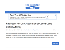 Tablet Screenshot of go-beyond-mls.com